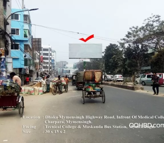 Billboard at Dhaka-Mymensingh,Infront of Medical