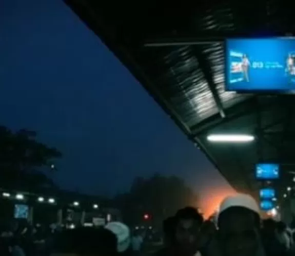 LED TV at Airport Railway Station