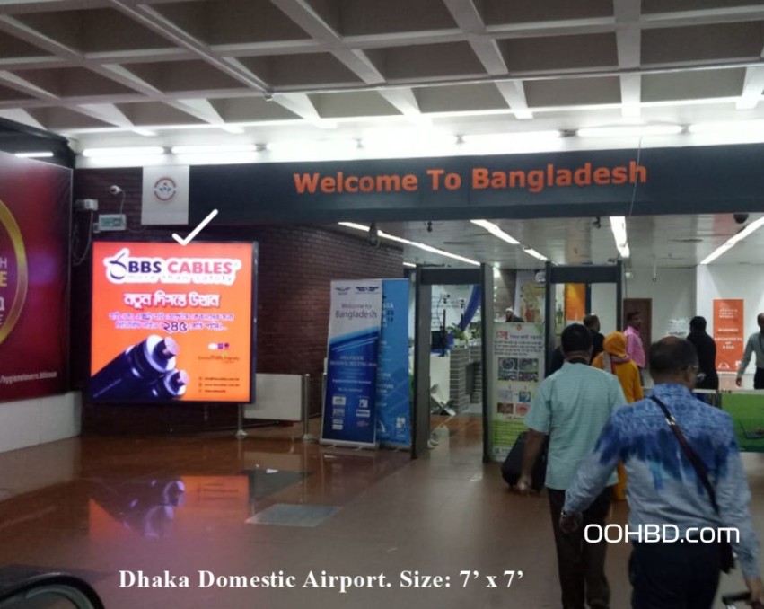 LED Light Box at Dhaka Domestic Airport